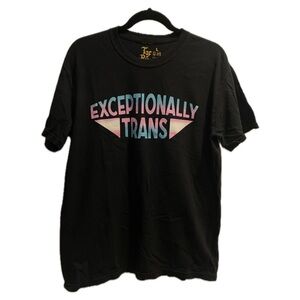 🏳️‍⚧️ Exceptionally Trans Graphic T-shirt by Transfigure Print Co x MegEmikoArt